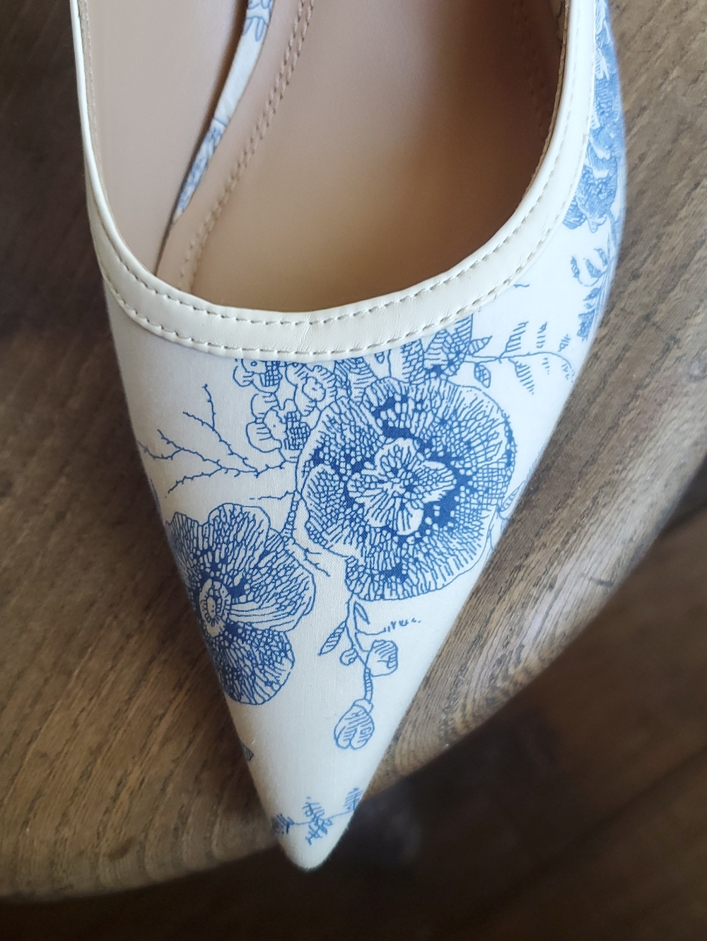 Steve Madden Floral Toile Slingbacks - Picture 2 of 5